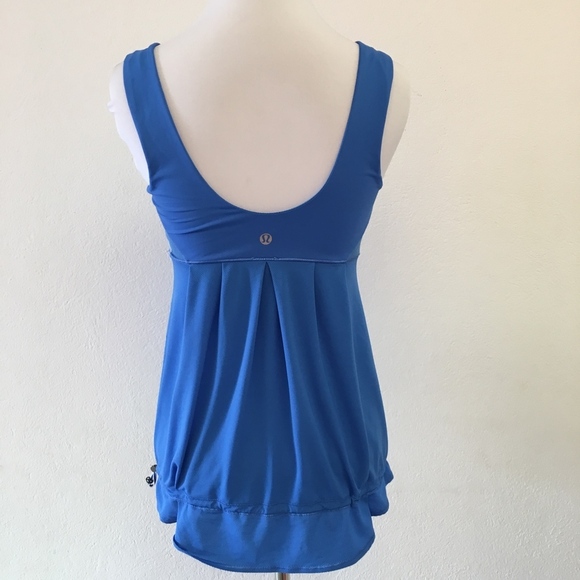 Lululemon Blue White Tank Striped Top Size 4 - Picture 5 of 8